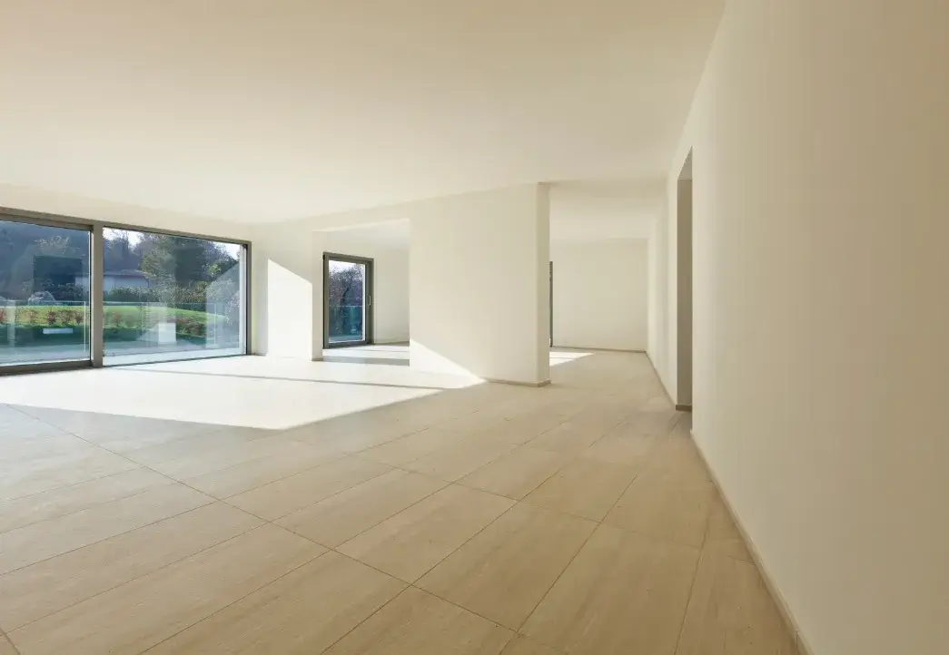 Empty home prepared with Move In and Move Out Cleaning Services by Peachy Cleaning Solutions.