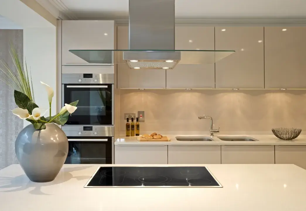 Spotless modern kitchen after Professional House Cleaning Services by Peachy Cleaning Solutions.